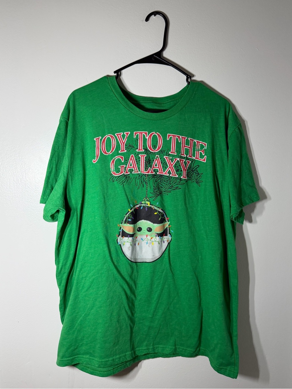MAD Engine Green 'Joy to the Galaxy' Graphic Tee with Character Motif